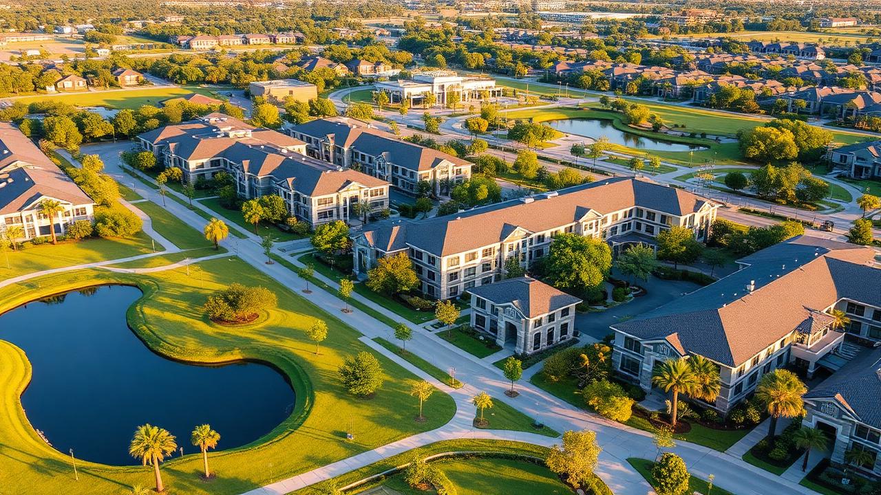 Master-planned business district in Cypress, TX